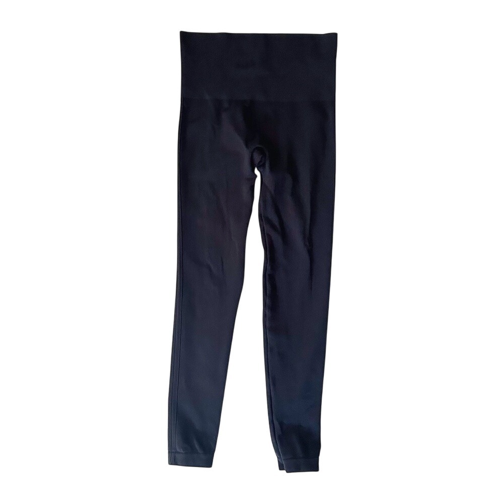 Spanx‎ Look at Me Now Leggings Black Nylon Blend Size Medium